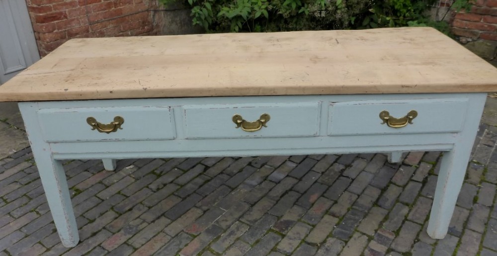 Good Victorian Serving Table Sycamore Top