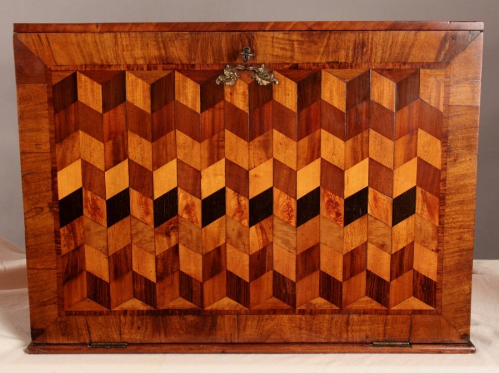 A Good Georgian Table Cabinet with Parquetry front