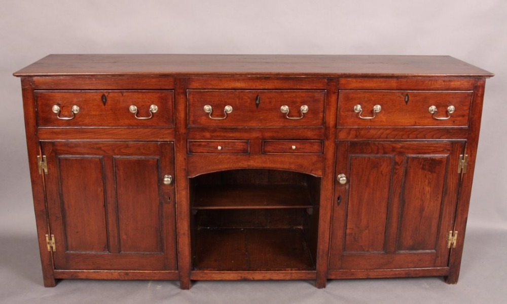 Antique Georgian Oak Dresser Base