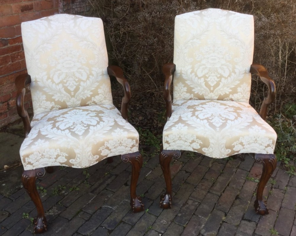 A Pair of Armchair George II Style