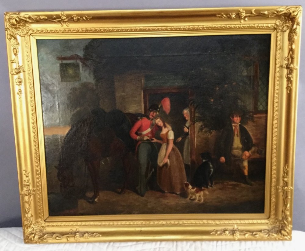 Victorian Oil on Canvas Naïve School 
