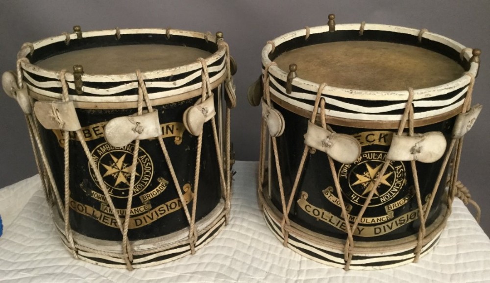 A Pair of Drums Firbeck Colliery St Johns Ambulance