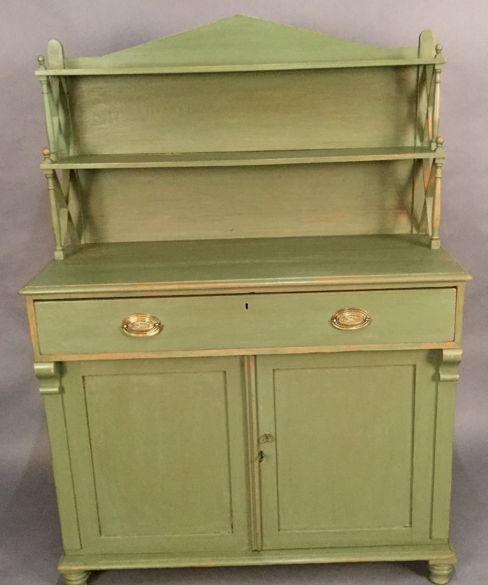 Early Victorian Painted Pine Chiffonier
