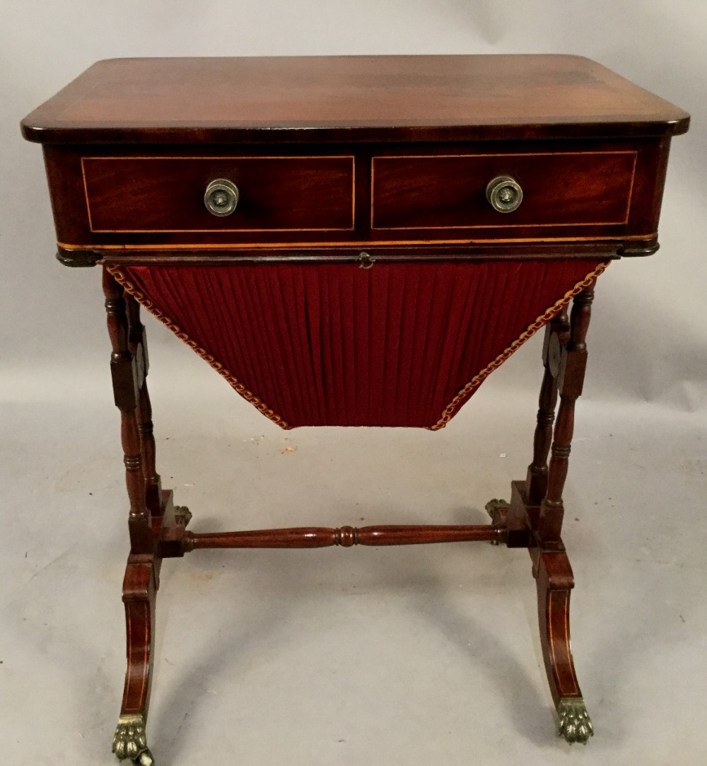Georgian mahogany Ladies Sewing Table