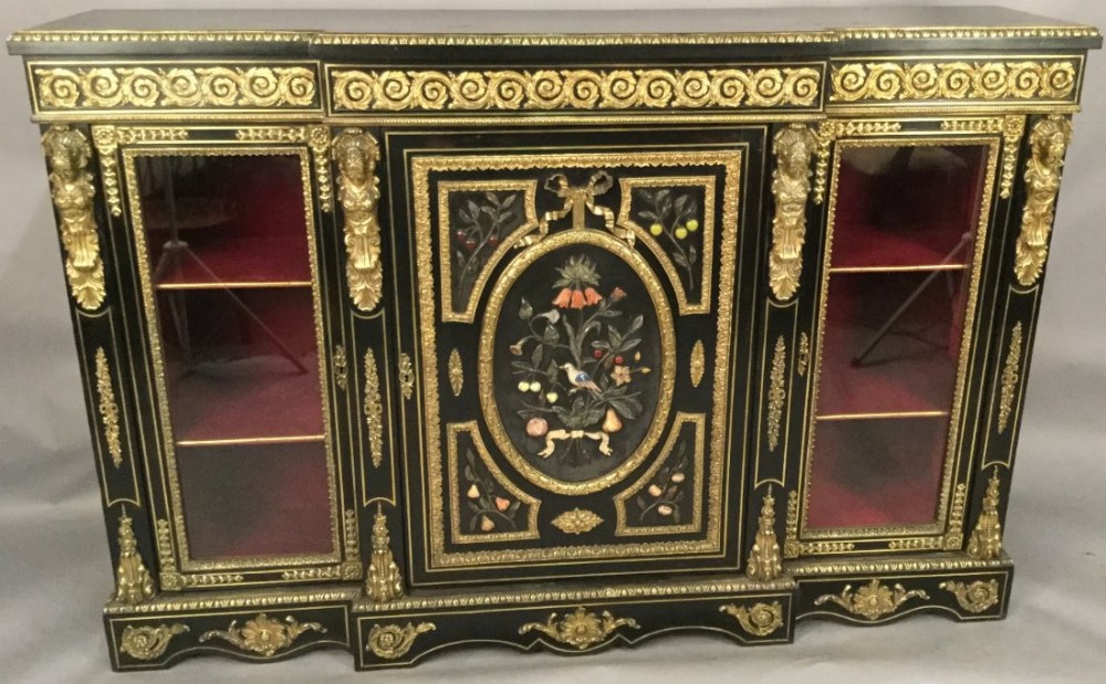 Superb Victorian Credenza Specimen Marble (Pietre Dura)