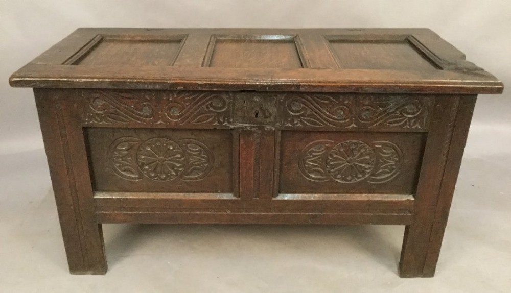 17th century Oak Coffer/Blanket Box