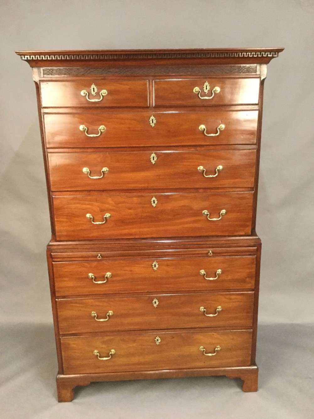 A good Georgian Mahogany chest on chest 