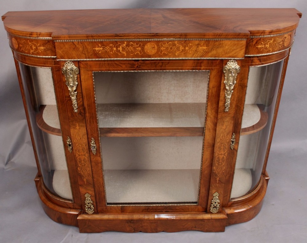 Fine Victorian Burr Walnut Credenza