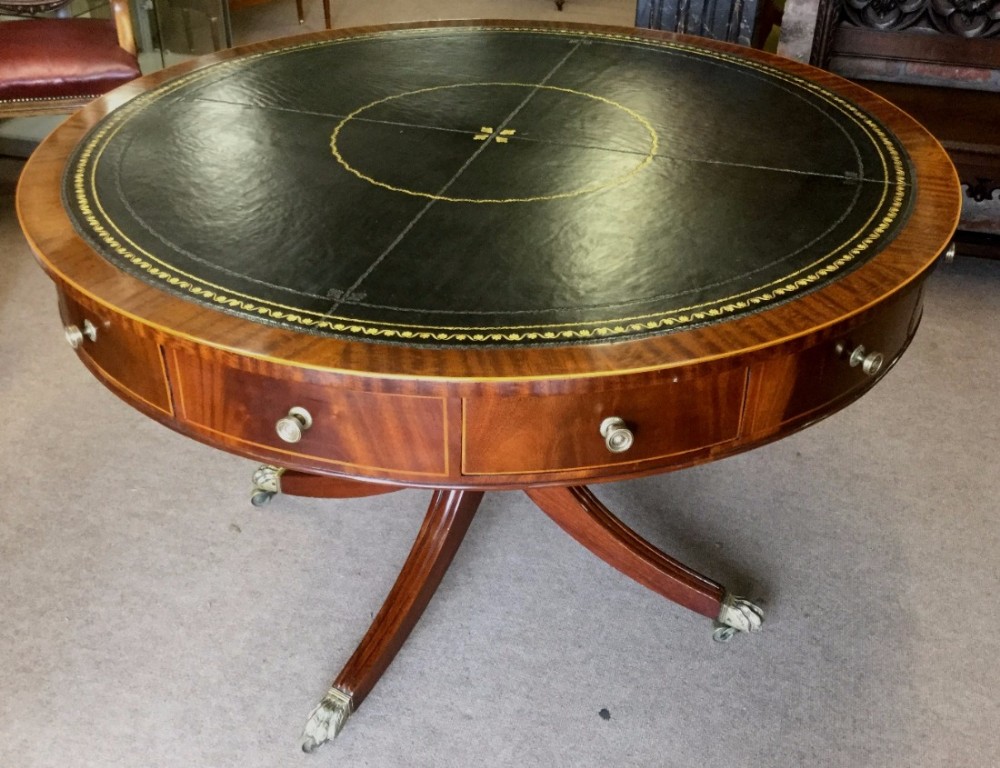 Mahogany Drum Table