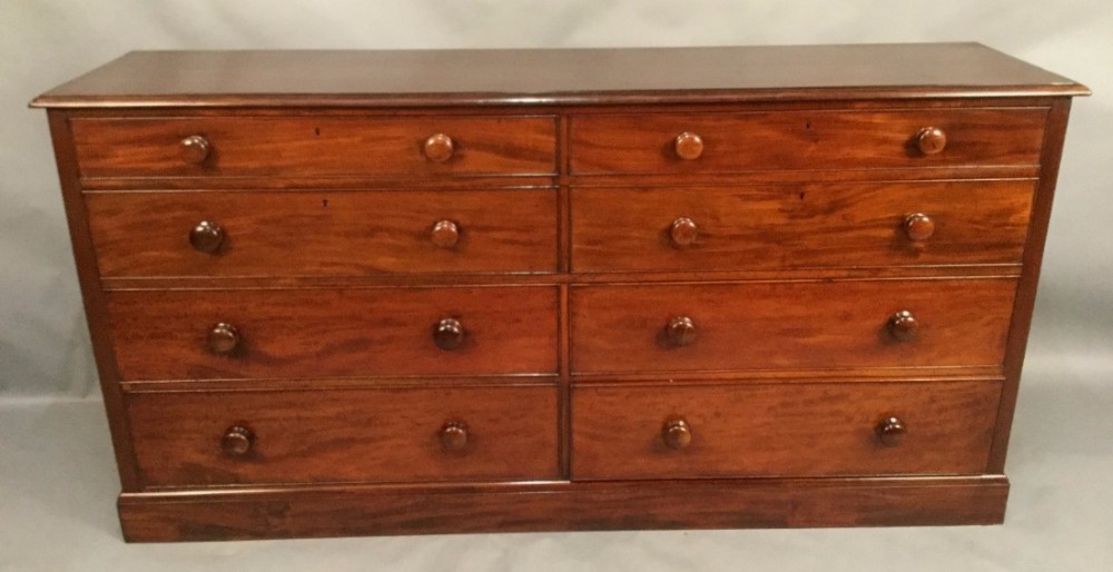Large Estate Chest 8 Drawers Mahogany