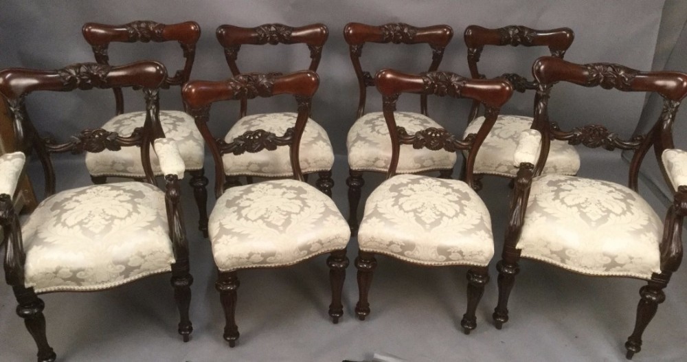 Superb Quality Victorian Dining Chairs SET OF 8 mahogany