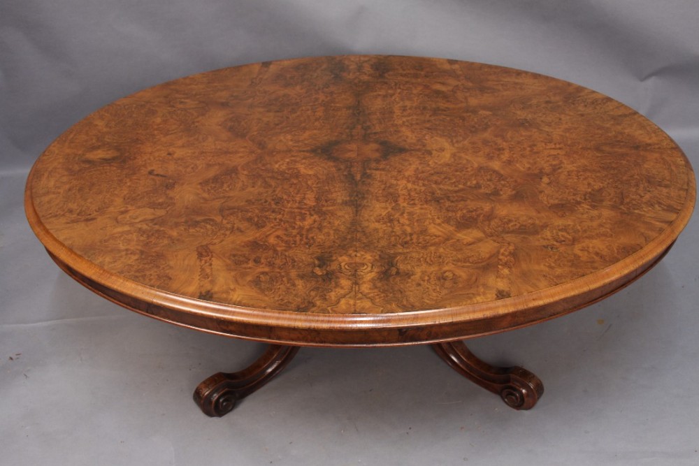 Victorian Burr Walnut Coffee Table