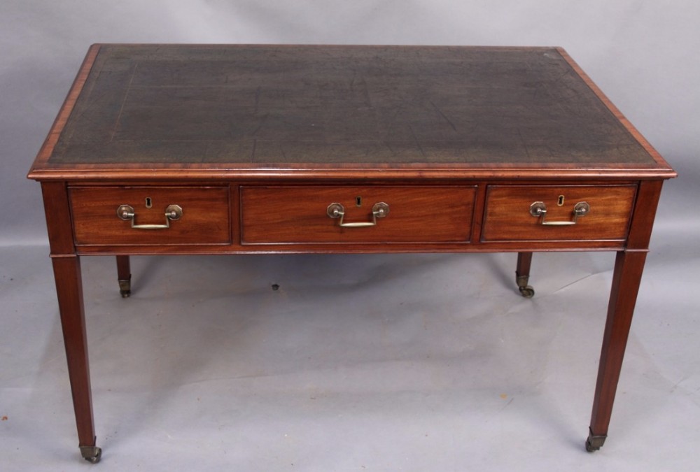 Georgian Mahogany Library Table