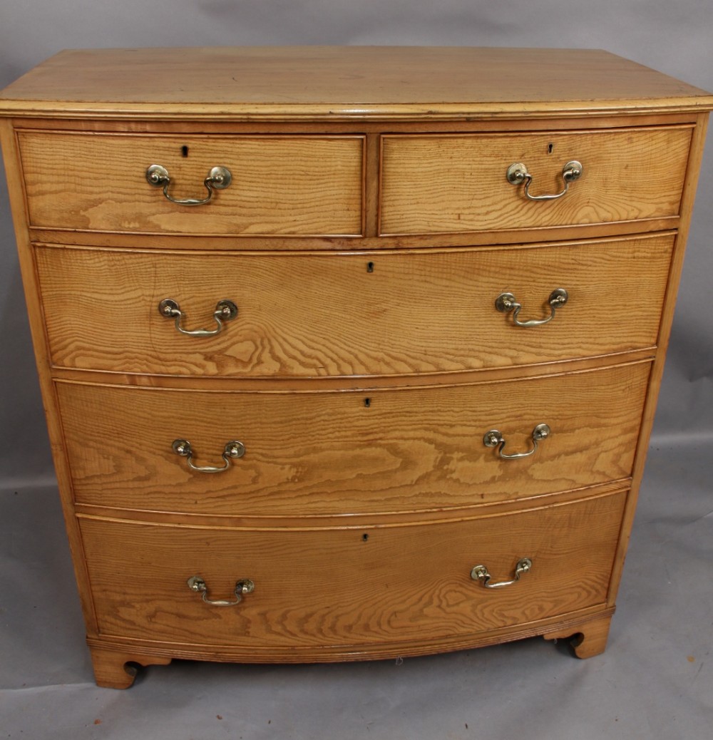 Satin Birch Chest of Drawers Georgian
