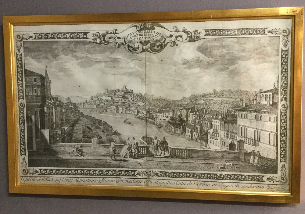 Pair of 17th century Etchings Verona Italy