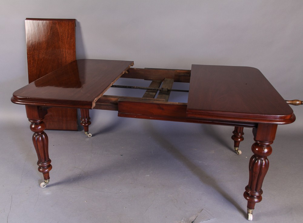 Victorian Extending Dining Table with One Leaf