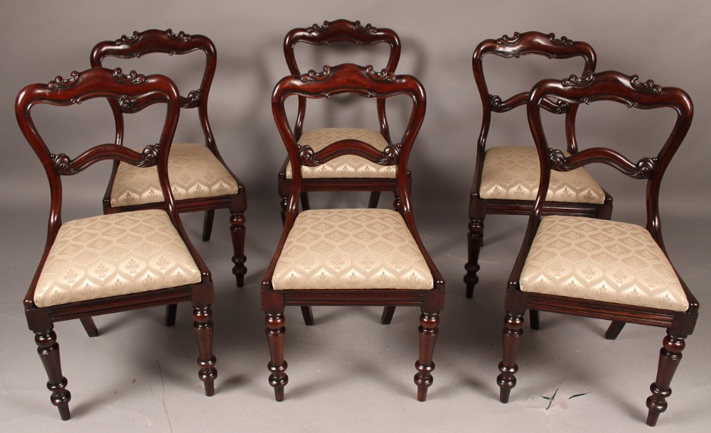 Good Set of  six Early Victorian Dining Chairs