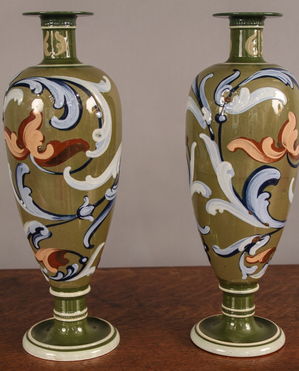 Pair of Arts Vases Wardle c1890