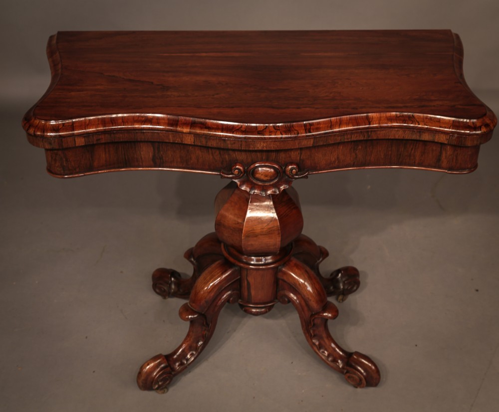 William IV Games Table Rosewood