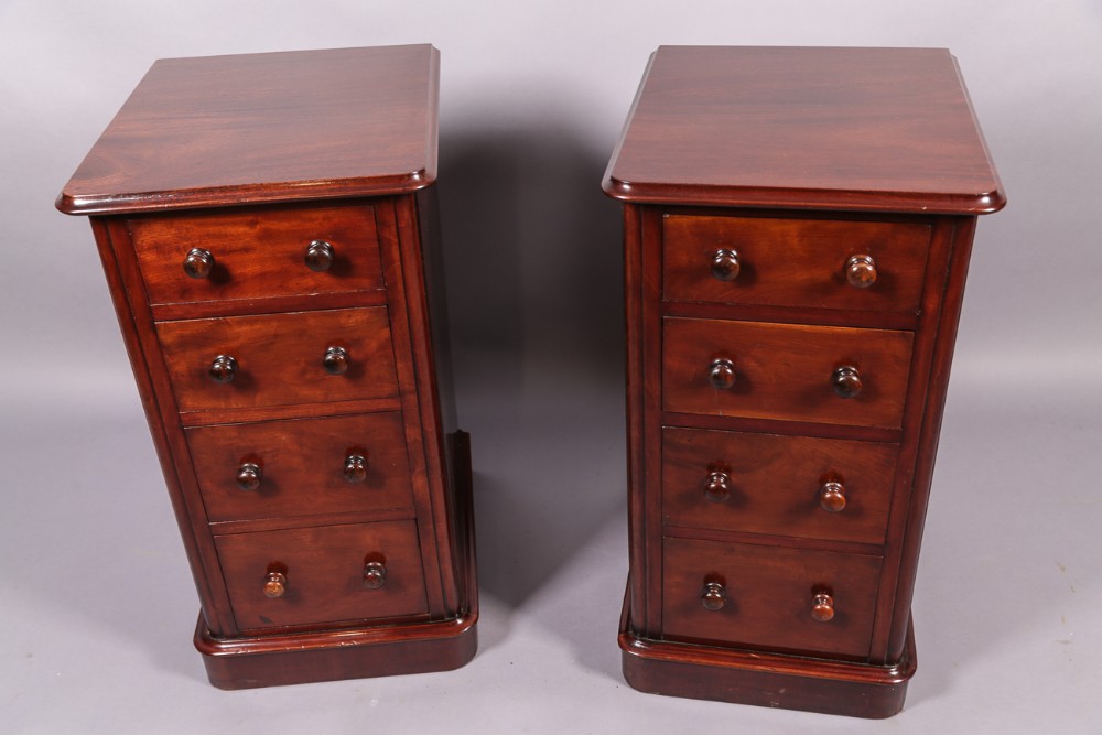 Pair of Victorian Mahogany Bedside Chests