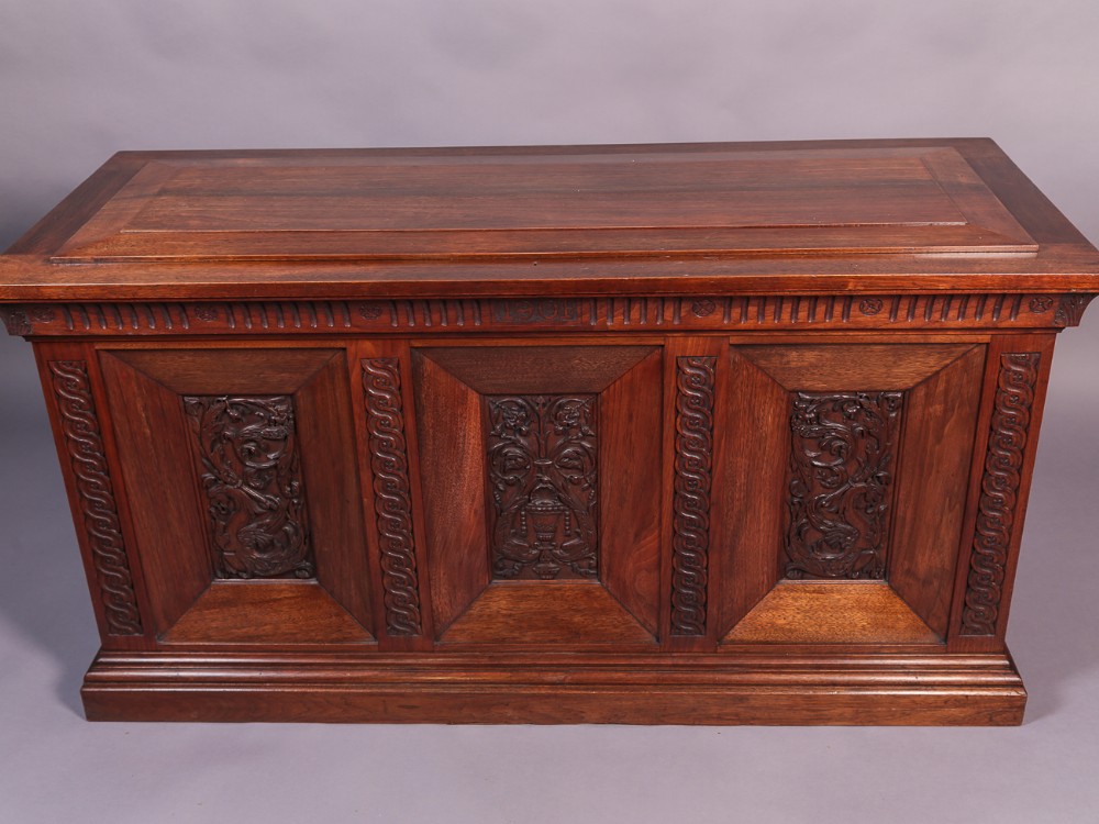 Arts and Crafts Blanket Box dated 1901