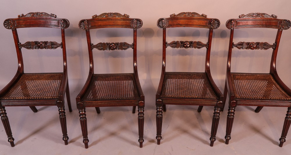 Good set of Four Georgian Mahogany Dining Chairs