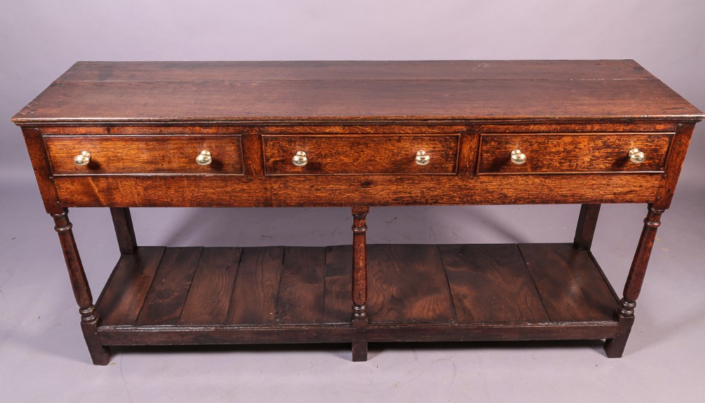 A Georgian Oak Pot Board Serving Dresser