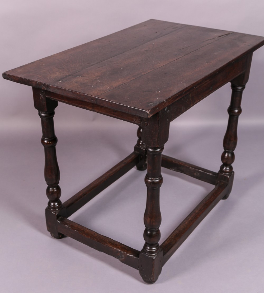 17th century side table in Oak