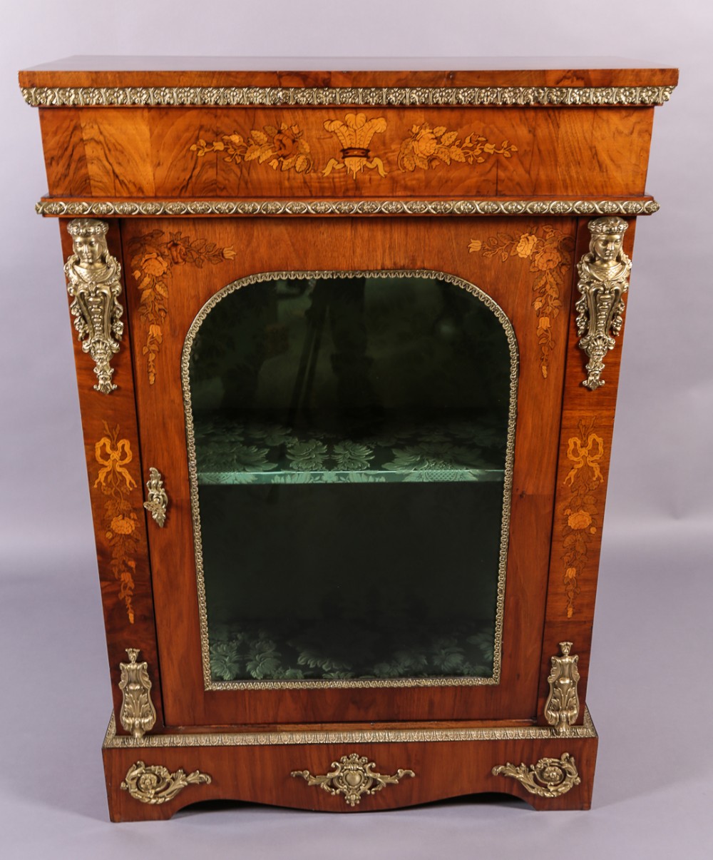 Inlaid Victorian Pier Cabinet quality