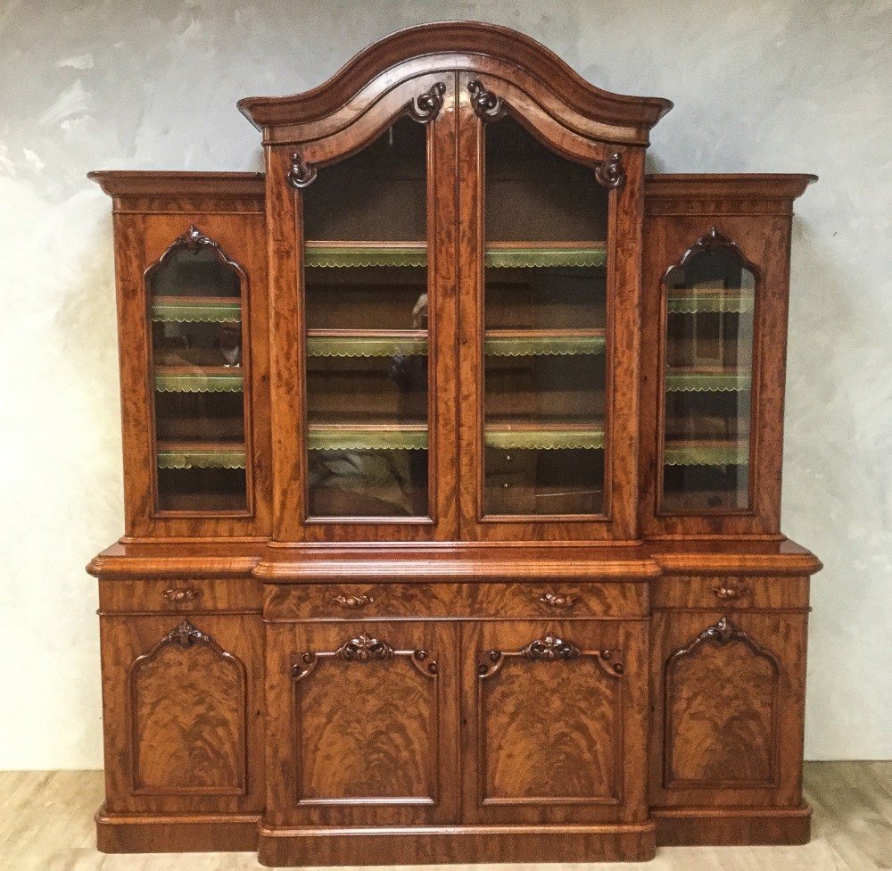 Superb Victorian Mahogany 4 Door Library Bookcase