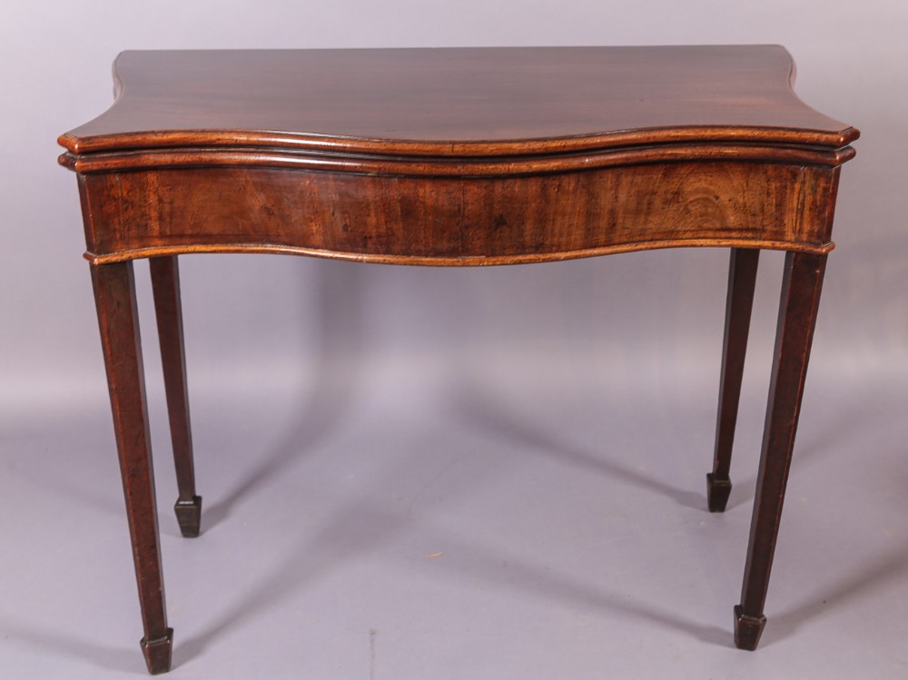 George III Serpentine Tea Table