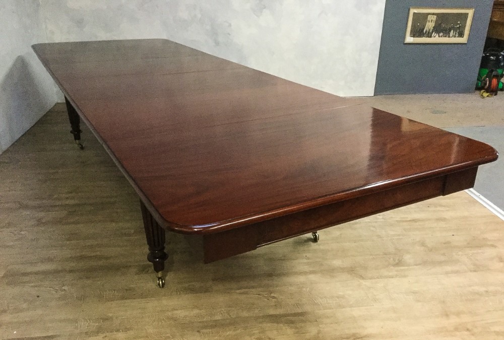 Large Victorian Mahogany Dining Table seat 14