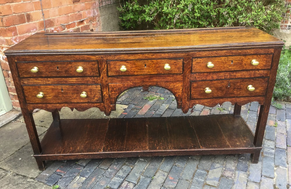 Georgian Oak Pot Board Dresser c 1790