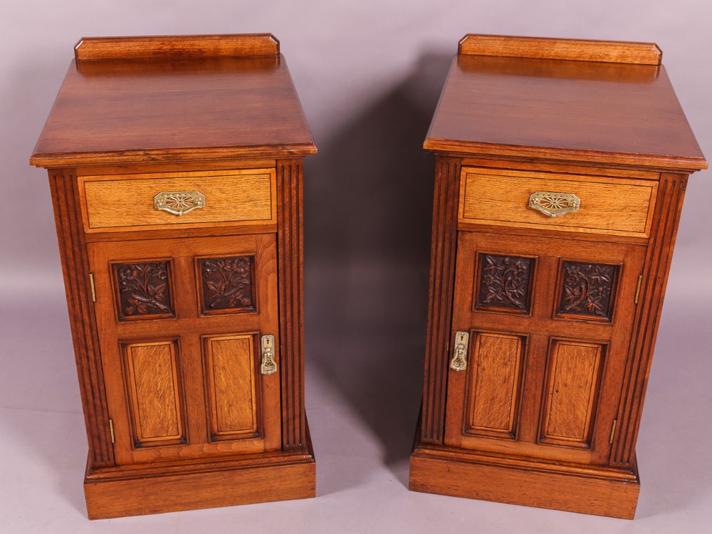 A Pair of Bedside Chests/Cabinets