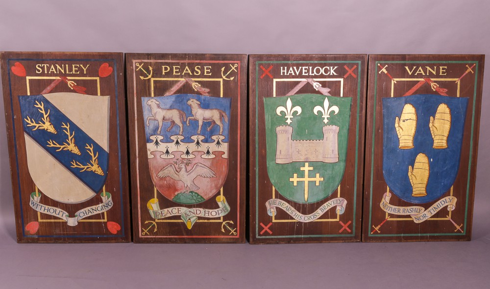 A Set of 4 Armorial Plaques