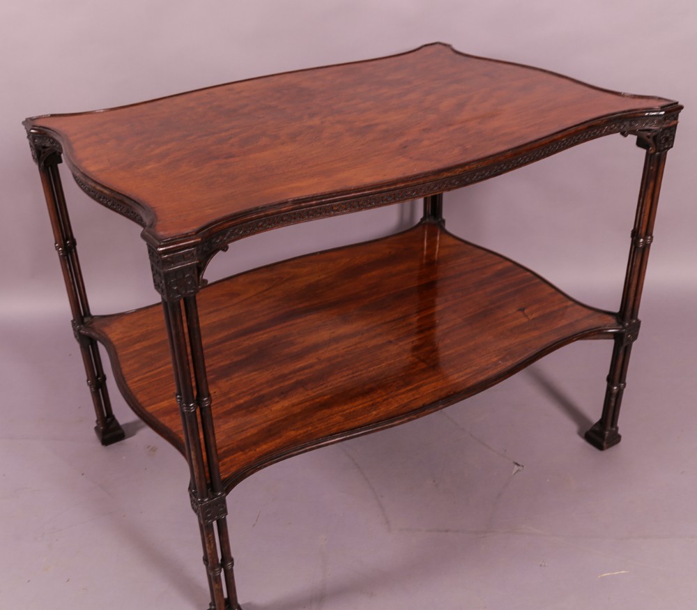 Rare Georgian Silver Table in Mahogany