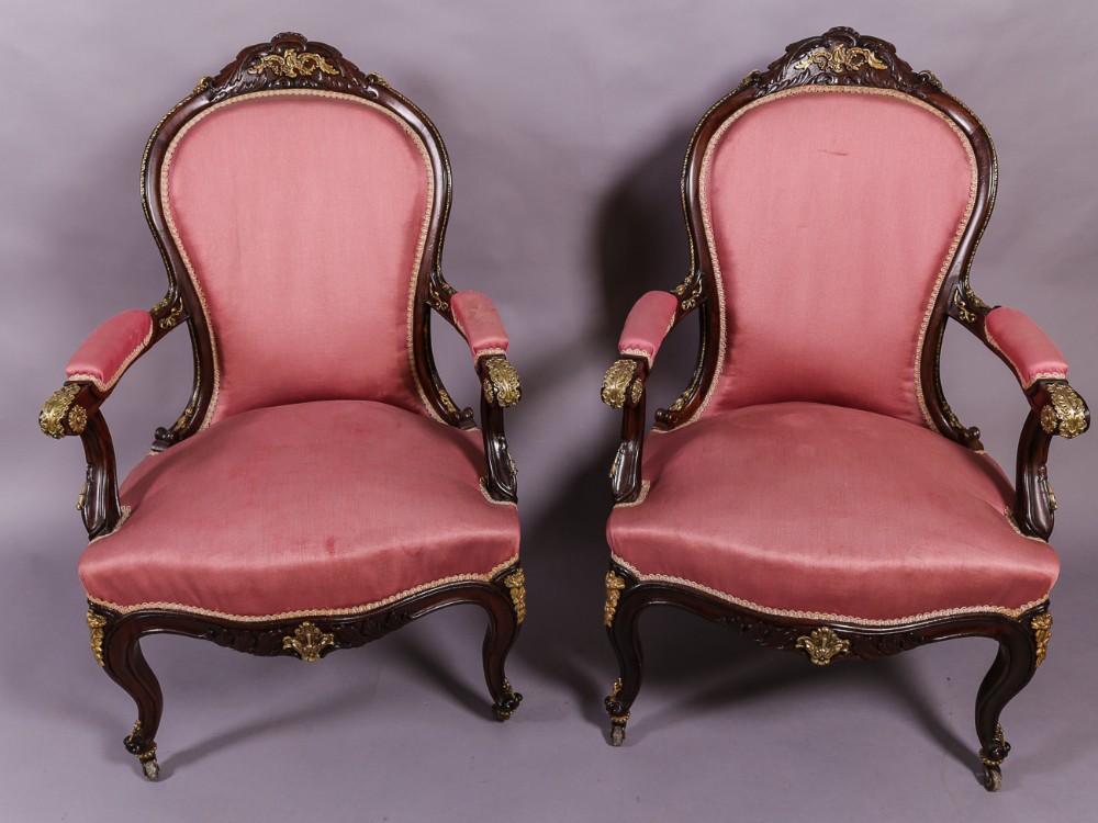 Superb Pair of 19th century Armchairs French