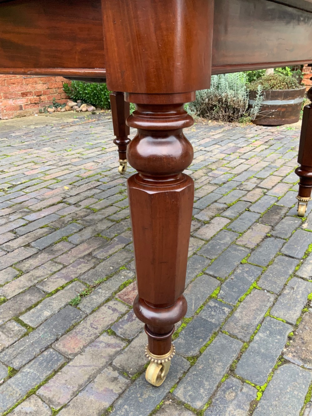 Victorian 3 leaf extending dining table seat 12 View X