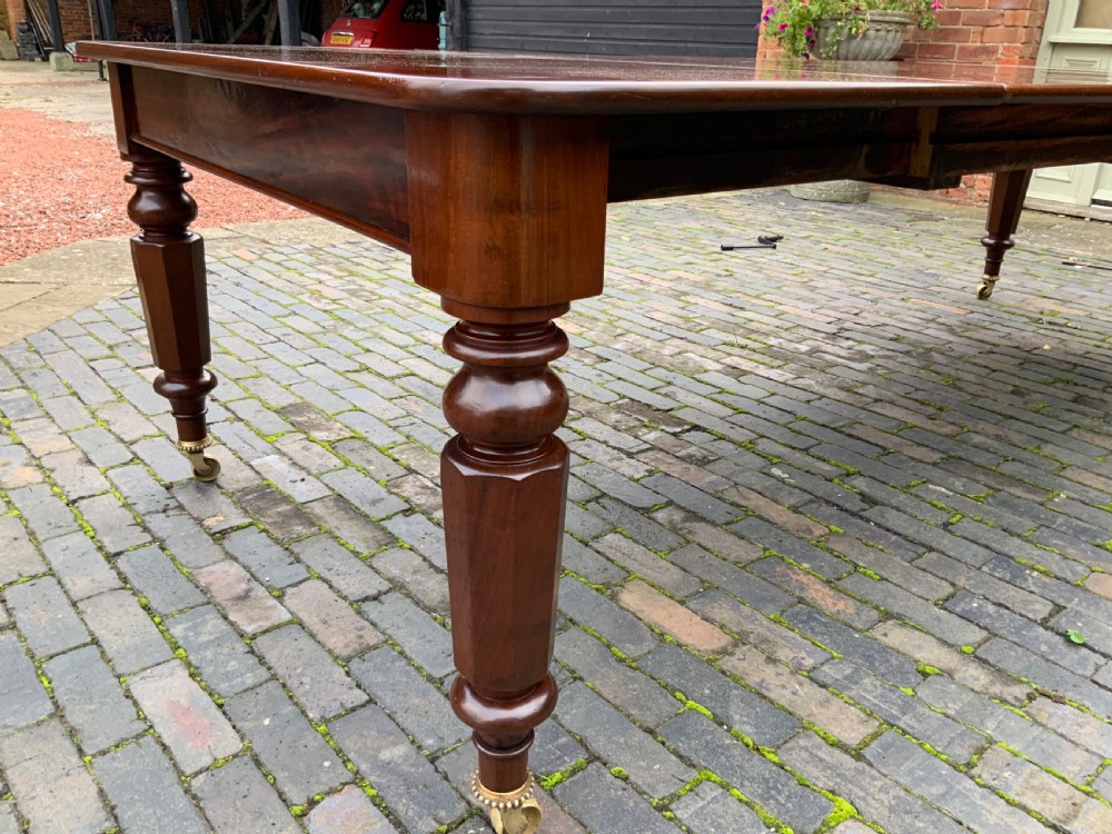 Victorian 3 leaf extending dining table seat 12 View XIV