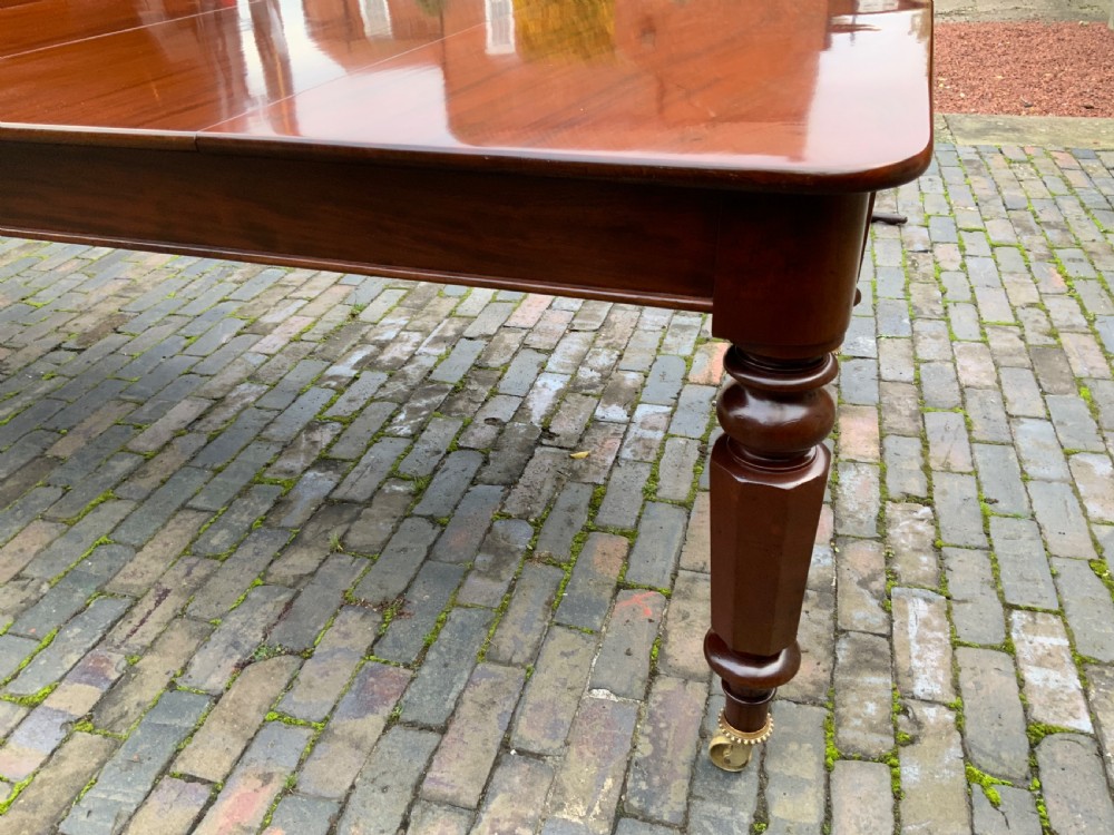 Victorian 3 leaf extending dining table seat 12 View XV