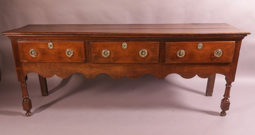 A Georgian Oak Serving Dresser c 1740