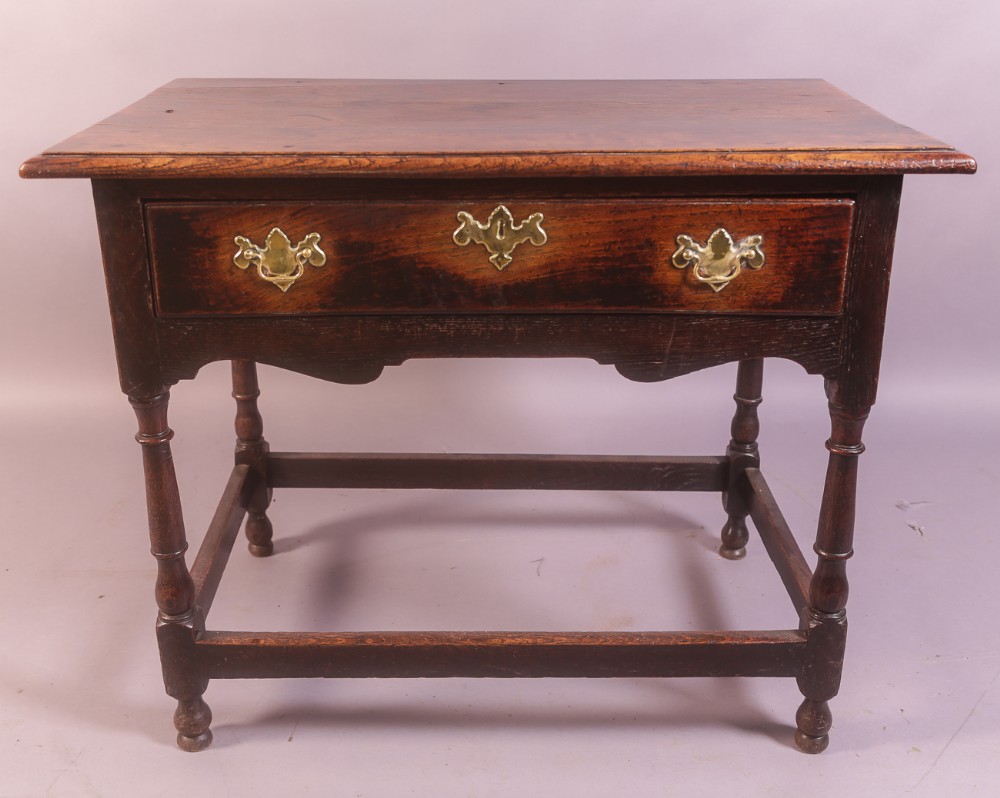An 18th century Oak side table