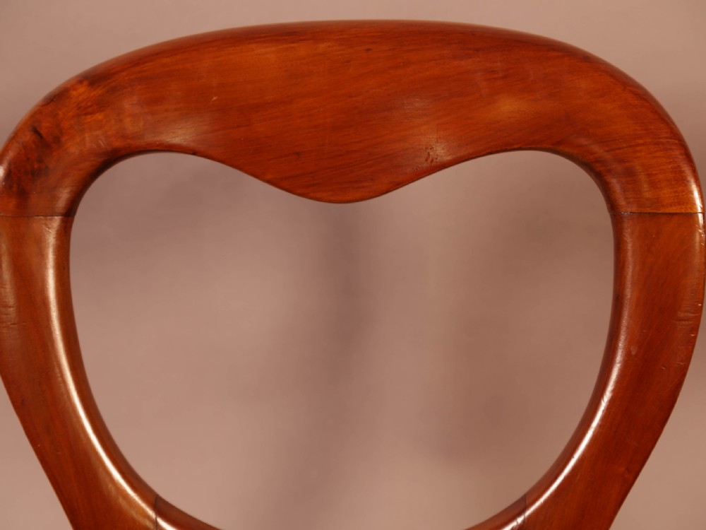 A Set of 10 Victorian Mahogany Balloon Back dining Chairs View X