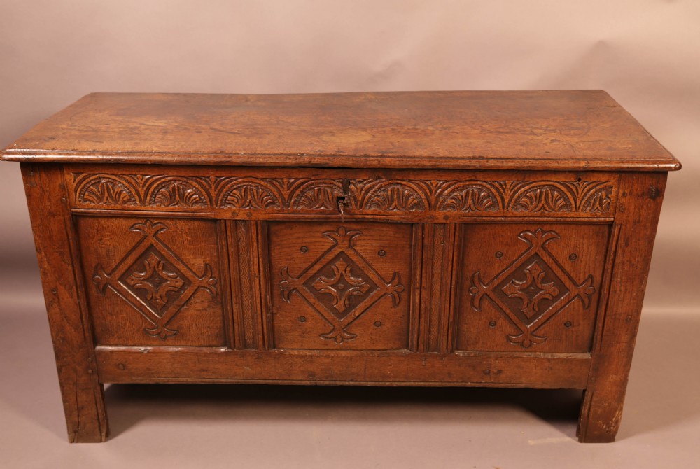 A 17th century Oak Coffer Yorkshire