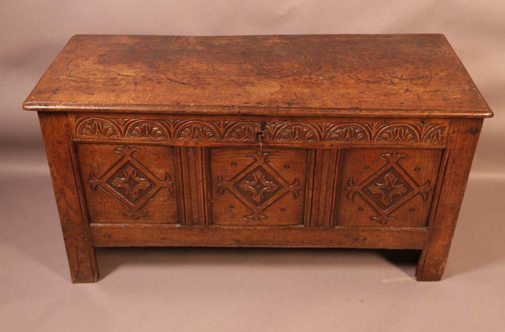 A 17th century Oak Coffer Yorkshire View IV