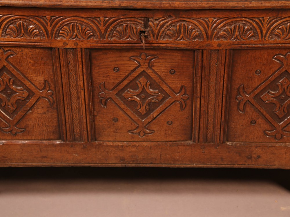 A 17th century Oak Coffer Yorkshire View XII