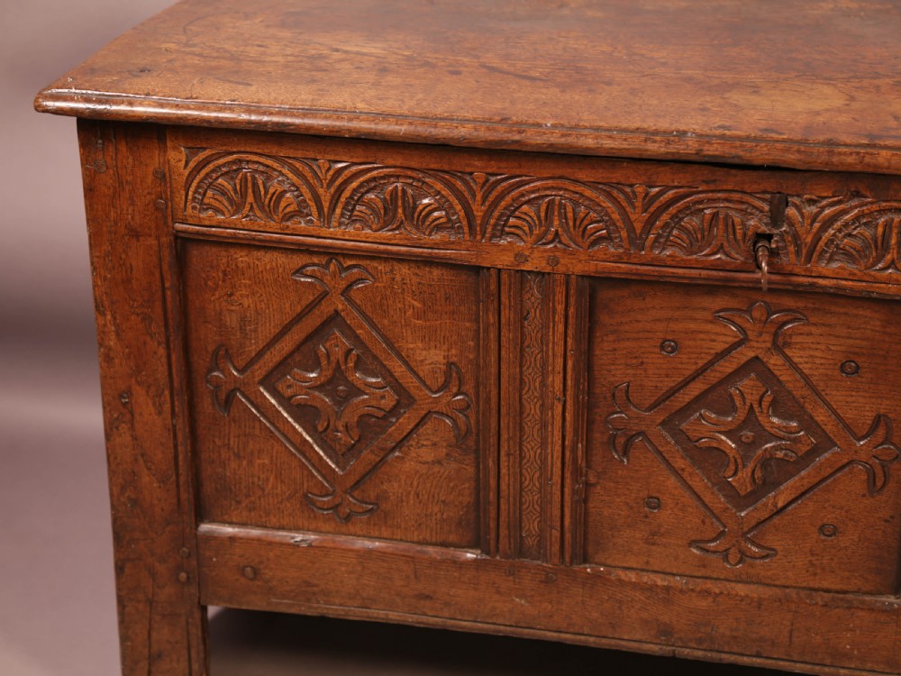 A 17th century Oak Coffer Yorkshire View XIII