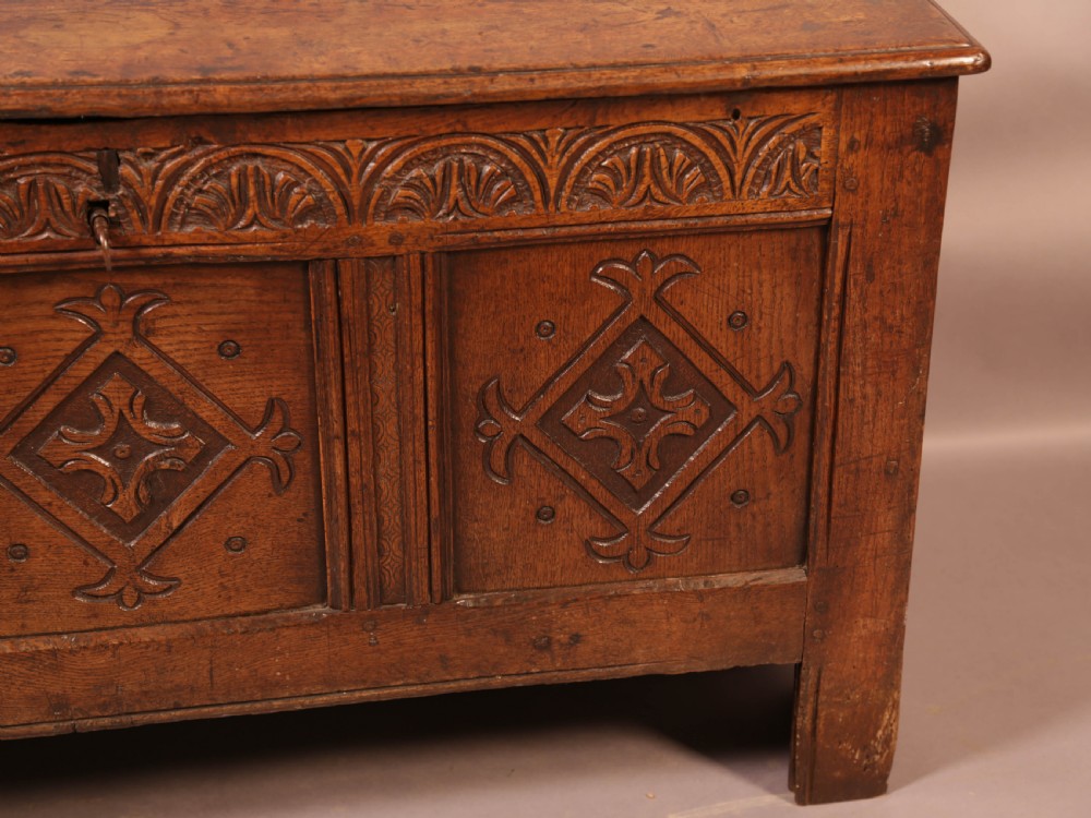 A 17th century Oak Coffer Yorkshire View XIV