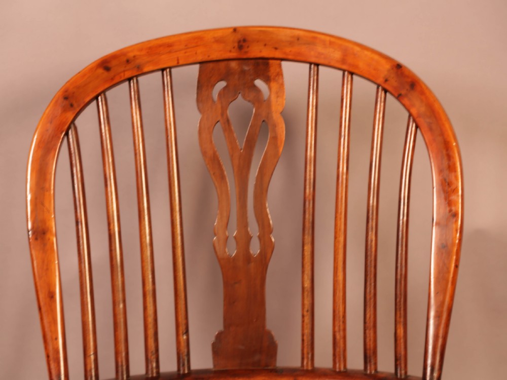 A Good Yew Wood High Back Windsor Chair Rockley Maker View V