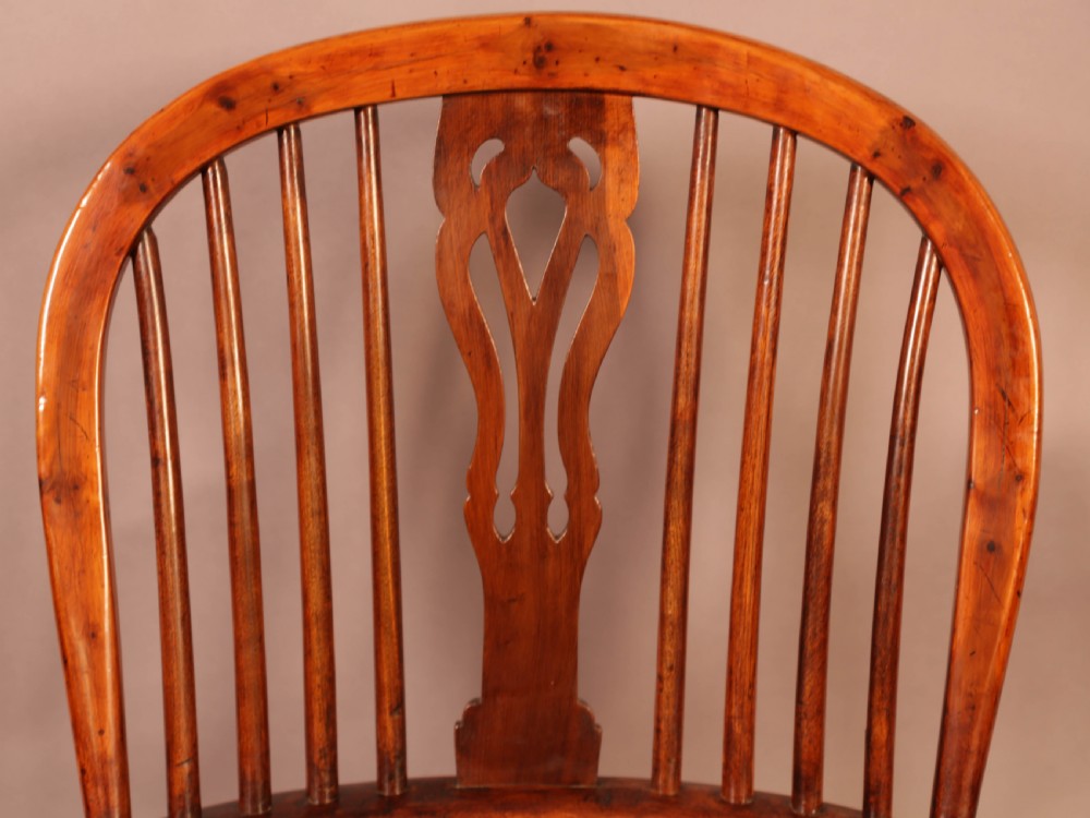 A Good Yew Wood High Back Windsor Chair Rockley Maker View IX